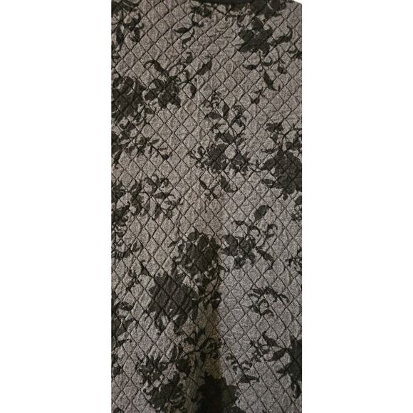 Foxcroft Womens P/S Black & Gray Floral Design ADINA Quilted Jacket Full Zip - Picture 5 of 7